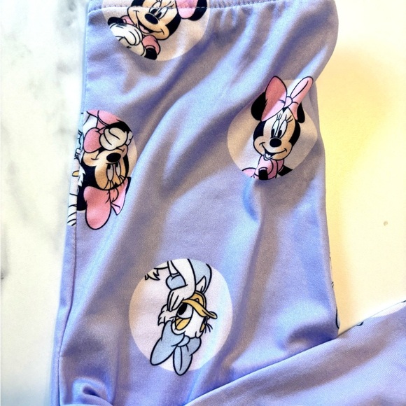Kids Disney Character Print Pants with Minnie Mouse and Daisy - Picture 3 of 3
